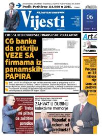 Vijesti - broj 6480, 9. apr 2016.