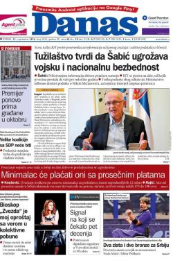 Danas - broj 6924, 13. sep 2016.