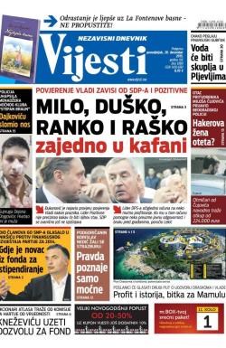Vijesti - broj 6380, 28. dec 2015.