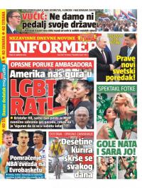 Informer - broj 3168, 16. sep 2022.