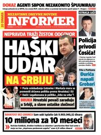 Informer - broj 166, 19. nov 2012.