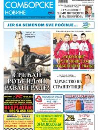 Somborske novine - broj 3269, 17. feb 2017.