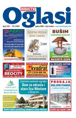 Novosti oglasi - broj 1658, 10. feb 2021.