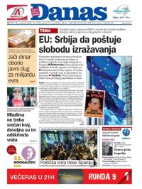 Danas - broj 7298, 22. sep 2017.