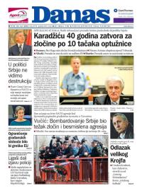 Danas - broj 6752, 25. mar 2016.