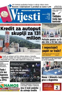 Vijesti - broj 6374, 22. dec 2015.