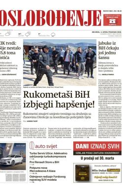 Oslobođenje - broj 25630, 4. apr 2018.