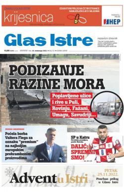 Glas Istre - broj 321, 23. nov 2022.