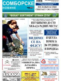 Somborske novine - broj 3097, 1. nov 2013.