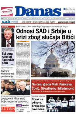 Danas - broj 5895, 19. nov 2013.