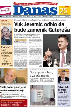 Danas - broj 6945, 4. okt 2016.