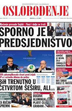 Oslobođenje - broj 24.064, 4. dec 2013.