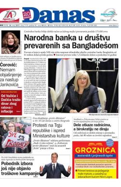 Danas - broj 7179, 26. maj 2017.