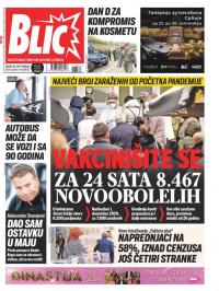 Blic - broj 8832, 29. sep 2021.