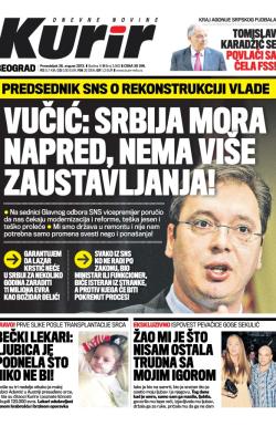 Kurir - broj 3562, 26. avg 2013.