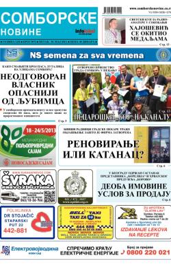 Somborske novine - broj 3072, 10. maj 2013.