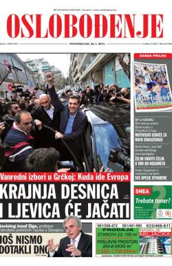 Oslobođenje - broj 24.482, 26. jan 2015.