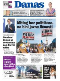 Danas - broj 8747, 10. sep 2021.