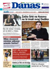 Danas - broj 5792, 8. avg 2013.