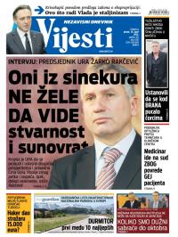 Vijesti - broj 6120, 10. apr 2015.