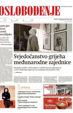 Oslobođenje - broj 25220, 10. feb 2017.