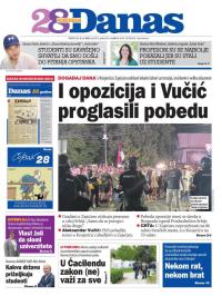 Danas - broj 9933, 9. jun 2025.
