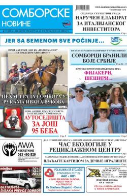 Somborske novine - broj 3390, 14. jun 2019.