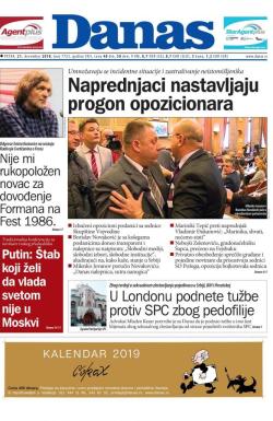 Danas - broj 7753, 21. dec 2018.