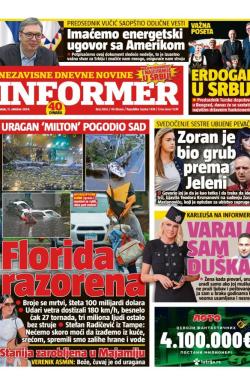Informer - broj 3802, 11. okt 2024.