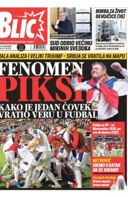 Blic - broj 8879, 16. nov 2021.