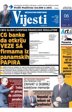 Vijesti - broj 6480, 9. apr 2016.