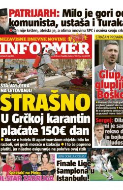 Informer - broj 2454, 21. maj 2020.