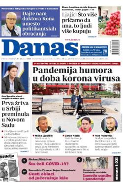 Danas - broj 8209-8210, 21. mar 2020.