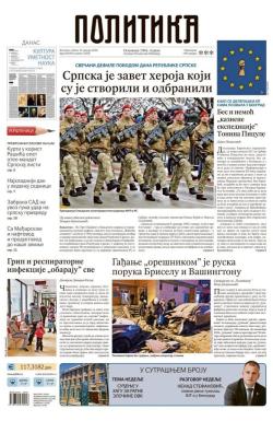 Politika - broj 40263, 10. jan 2026.