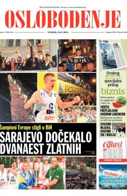 Oslobođenje - broj 24.686, 18. avg 2015.
