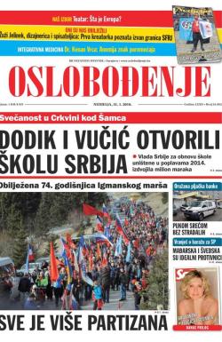 Oslobođenje - broj 24.852, 31. jan 2016.