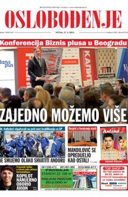 Oslobođenje - broj 24.542, 27. mar 2015.