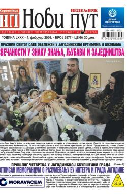 Novi put, Jagodina - broj 2977, 4. feb 2026.