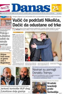Danas - broj 6996, 24. nov 2016.