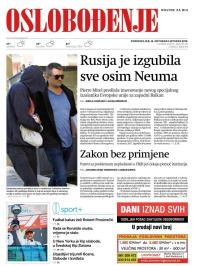 Oslobođenje - broj 26178, 14. okt 2019.