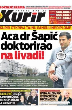 Kurir - broj 3405, 19. mar 2013.