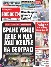 Večernje novosti - broj 4321, 28. maj 2022.