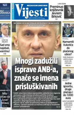 Vijesti - broj 8189, 25. jan 2021.