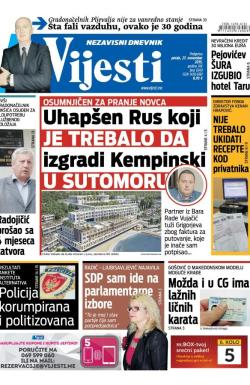 Vijesti - broj 6349, 27. nov 2015.