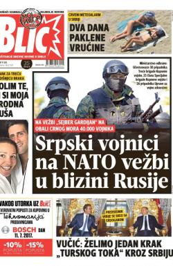 Blic - broj 7329, 11. jul 2017.