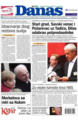 Danas - broj 5471, 21. sep 2012.