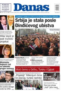 Danas - broj 8565, 12. mar 2021.