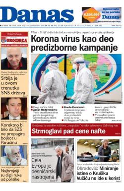 Danas - broj 8198, 10. mar 2020.