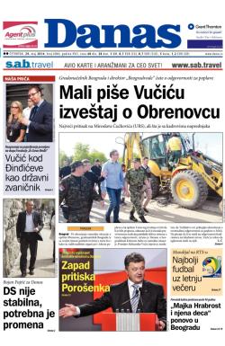 Danas - broj 6086, 29. maj 2014.