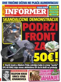 Informer CG - broj 1038, 29. sep 2015.
